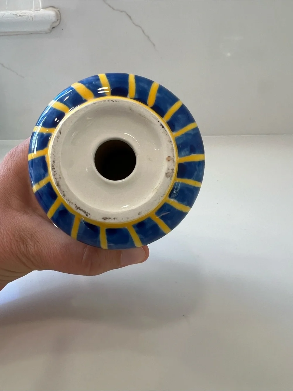 Hand-Painted Ceramic Decorative candle holder